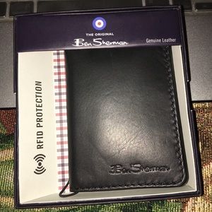 Ben Sherman black leather wallet